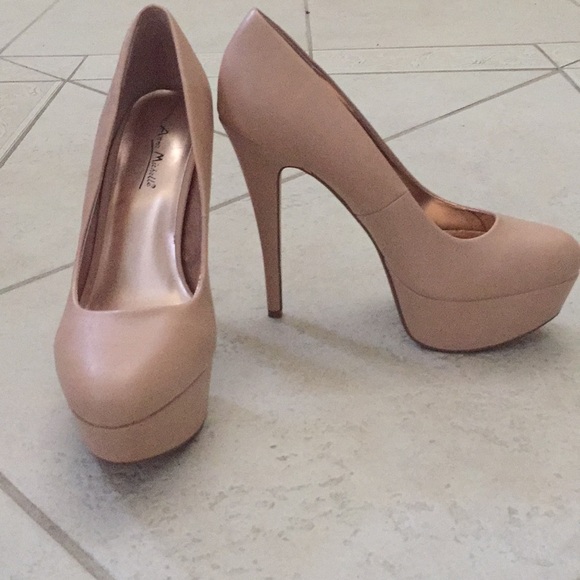 Anne Michelle | Shoes | Anne Michelle Nude Realove Platforms | Poshmark